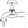 A technical drawing of a faucet with dimensions indicated. Produktbild-Vorschau