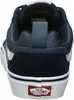 The back view of a blue Vans shoe. Produktbild-Vorschau