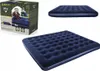 A collage showing a box for an inflatable mattress and two views of the mattress itself. Náhled obrázku produktu