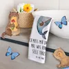 Mr. & Mrs. Panda Handtuch Narwal Gitarre - Weiß - Geschenk, Produktbild-Vorschau 5