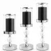 Lot de 3 bougeoirs argentés de 40,5 cm – Bougeoirs en verre Voir les images du produit 7