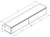 Selsey Bemmi - TV-Hängeboard, Weiß, 175 cm Produktbild-Vorschau 4