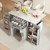 Flieks carrello da cucina a isola con portaspezie, carrello Anteprima dell’immagine prodotto 2