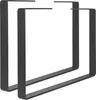 Stolové nohy 50x40 Grey - 2 kusy stolových podnoží v černé Náhled obrázku produktu 1