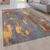 Hochflor Teppich Wohnzimmer Shaggy Modern Vintage Produktbild-Vorschau 1