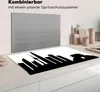 KitchenYeah© Herdabdeckplatte Schwarz-Weiß-Illustration Produktbild-Vorschau 3
