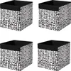 4x Dröna Ikea Fach schwarz/weiß Box für Regal Kallax Produktbild-Vorschau 1