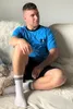 KB Herren Schlafanzug Pyjama Nachtwäsche kurzarm M blau Produktbild-Vorschau 4