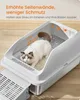 Feandrea Katzenklo Edelstahl, Katzentoilette, offenes Produktbild-Vorschau 6