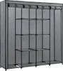 vidaXL Šatníková skriňa so 4 priehradkami Sivá 175 x 45 x Náhľad obrázku produktu 2