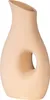 Vase H22cm Blumenvase Keramik Sand Beige Tischdeko Dekovase Produktbild-Vorschau 1