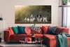 MuchoWow® Poster Vier Hunde in einer Reihe liegend 150x75 Produktbild-Vorschau 2