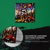 Coloray Uhr auf Leinwand 30x30 cm Wand Uhr Dekoration Produktbild-Vorschau 5
