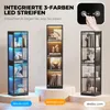 BROTTAR Ausstellungsschrank mit Glastür, 4-stufiger Produktbild-Vorschau 5