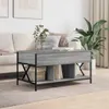 vidaXL Couchtisch Grau Sonoma 100x55x50 cm Holzwerkstoff Produktbild-Vorschau 3