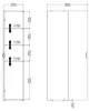 Tvilum 704044949, Biały, Szafa, 3 pół., 1 drzw., Biały, Podgląd zdjęcia produktu 18