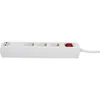 UNITEC Steckdosenleiste 3 fach 2 x USB  mit Schalter weiß  Produktbild-Vorschau 7