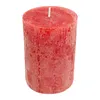 Stumpenkerze RUSTIC rot rund H. 8cm D. 6cm Wachs Formano Produktbild-Vorschau 4