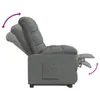 vidaXL Poltrona relax in tessuto grigio scuro Anteprima dell’immagine prodotto 6