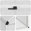 vidaXL Cage à oiseaux, argent, 181,5 x 112 x 173,5 cm Voir les images du produit 7