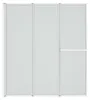 Vanová skládací zástěna MARWELL White Vital chrom, 3-dílná, Náhled obrázku produktu 4