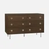 sweeek - Vintage-Kommode mit Holzdekor und Edelstahl, 6 Produktbild-Vorschau 1