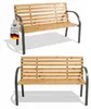 Gartenbank SANTORINI aus Holz & Metall | 2-Sitzer | Produktbild-Vorschau 1