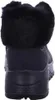 The back view of a black SKECHERS boot with a faux fur trim. Produktbild-Vorschau