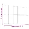 vidaXL 6dílný paraván bílý 300x200 cm látka - rozdělovač Náhled obrázku produktu 9