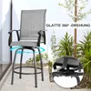 Avestar drehbare Garten-Barhocker 2er Set, hohe Produktbild-Vorschau 5