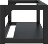 vidaXL Umywalka ścienna na stelażu czarna 79x38x31 cm Podgląd zdjęcia produktu 12
