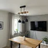 MasterLED Hängelampe 3-flammig E27 Loft design – Echtholz Produktbild-Vorschau 3