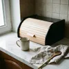 CHLEBAK drewniany mały POJEMNIK NA CHLEB z malowanymi na Podgląd zdjęcia produktu 8