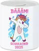 Bäääm Schulkind 2025 Spardose Einschulungsgeschenk Einhorn Produktbild-Vorschau 1