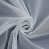 A close-up, swirled view of white sheer fabric. Produktbild-Vorschau