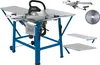 A table saw with its accessories displayed on a white background. Anteprima dell’immagine prodotto