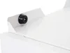 A close-up view of a white washing machine stand with a black rubber foot. Podgląd zdjęcia produktu
