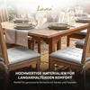 Lavea® Sitzkissen 40x40 cm, 4er Set, Silber - mit Produktbild-Vorschau 5