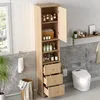 okwish Badezimmerschrank Hochschrank mit  Schubladen mit Produktbild-Vorschau 1