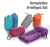 Kühlende Tücher Set 6 Stk. mit Silikonhülle 80x30 cm Produktbild-Vorschau 2