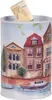 Clayre & Eef Spardosen Ø 10x15 cm Blau Metall Häuser Produktbild-Vorschau 3