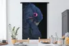 MuchoWow® Wandteppich Wandbehang Papagei - Vogel - Blau Produktbild-Vorschau 3
