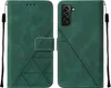 Galaxy S22 Plus Hülle, Schlank Prägung Flip Leder Produktbild-Vorschau 1