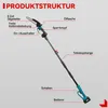 Akku-Hochentaster 2-in-1 Bürstenloser 8 Zoll Mini Produktbild-Vorschau 7