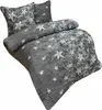 Bettwäsche 155x220 Seersucker Mikrofaser Bettbezug grau Produktbild-Vorschau 3
