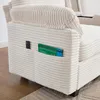 Duża sztruksowa sofa Sweiko z komfortową pianką. Cechy: Podgląd zdjęcia produktu 14