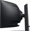 Side view of a black curved computer monitor on a stand. Produktbild-Vorschau