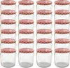 24 bocaux TO82 de 360 ml avec couvercle à carreaux rouges Voir les images du produit 1