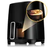 A black air fryer with a highlighted heating element. Anteprima dell’immagine prodotto