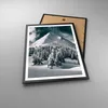 Gerahmtes Poster - Schwarzer Rahmen - Dunkel Himmel Berg - Produktbild-Vorschau 3